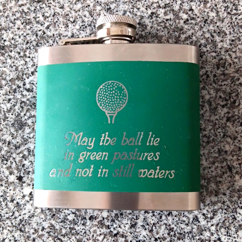 Things Remembered golf flask